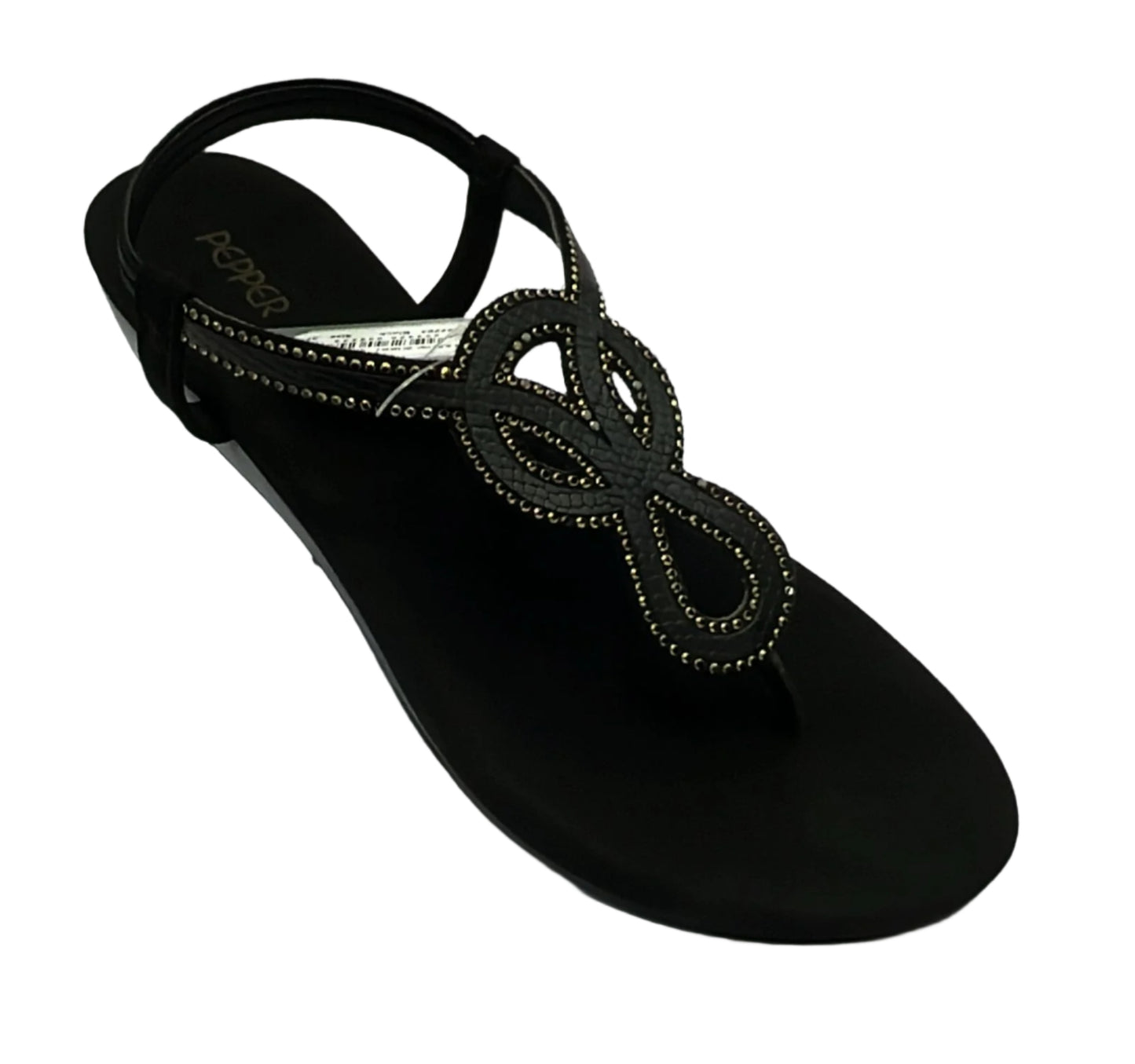 Women’s ladies Sober sandal full black doctor pad soft cushion Pepper DS 1422284 L-002