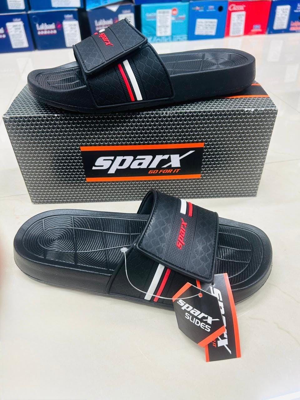 Sparx SFG-207 Men's Daily Wear Chappal | Dark Grey Orange & Black Red | Buy Online India