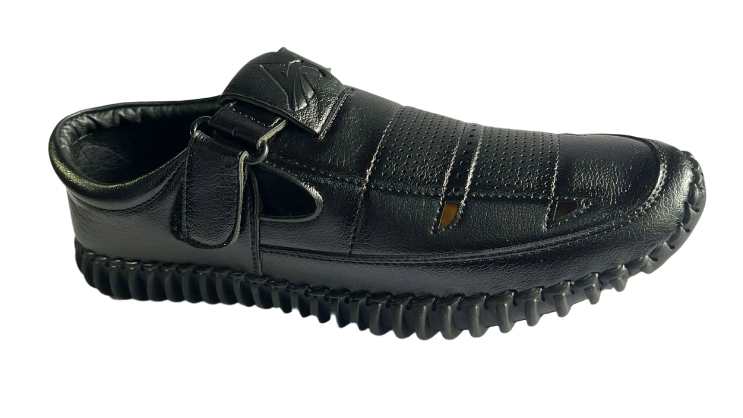Magic spiral loafer sandal