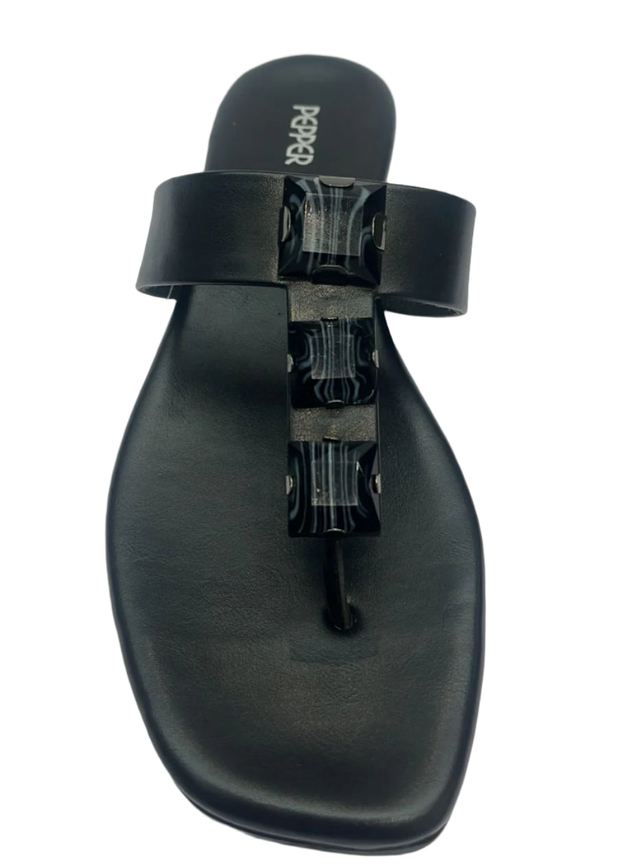 Women flat heel dS 1422341 L-140 party wear black comfortable