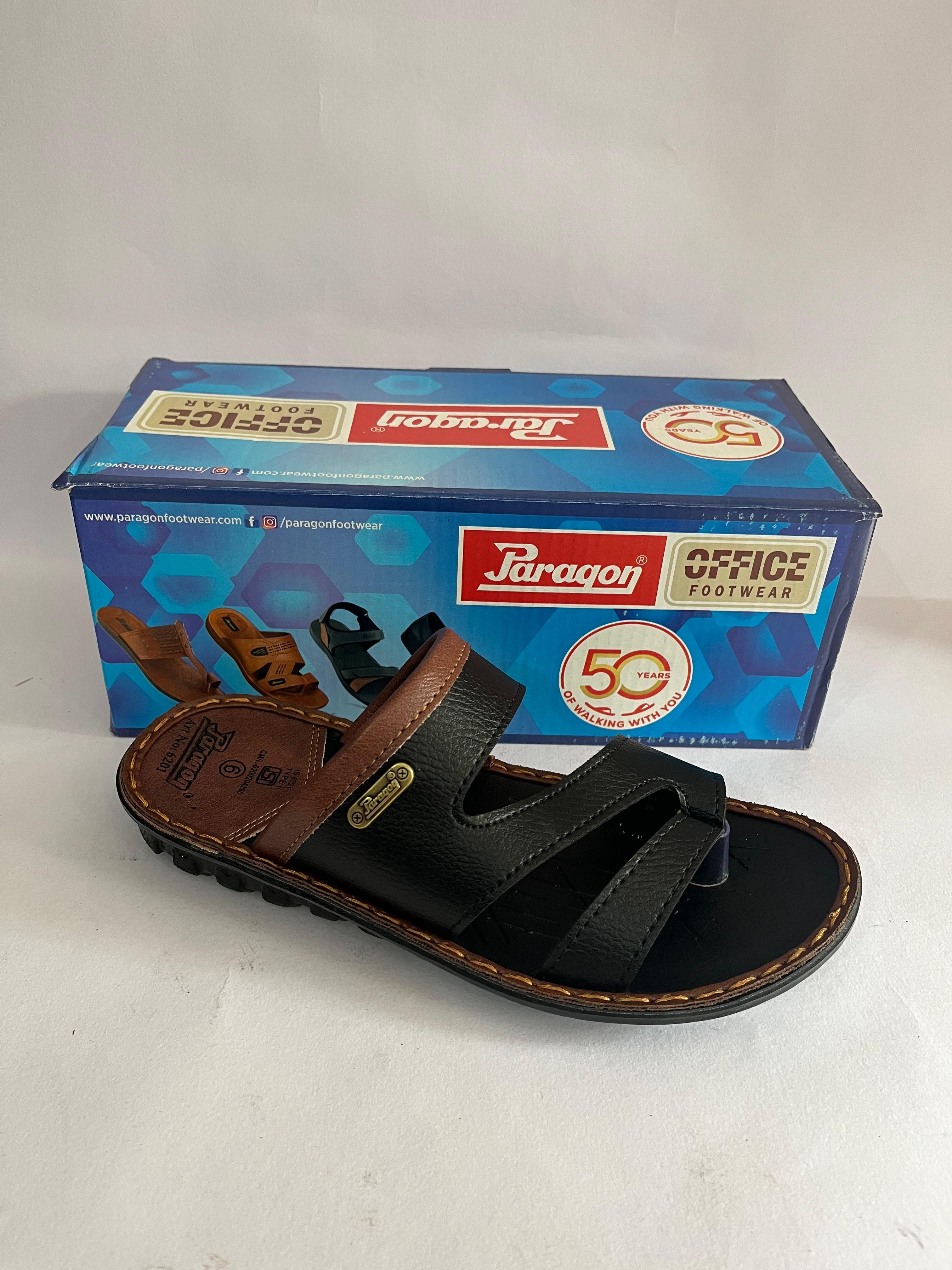 Paragon Vertex 6201 Office Chappal for Men | Black | Buy Online