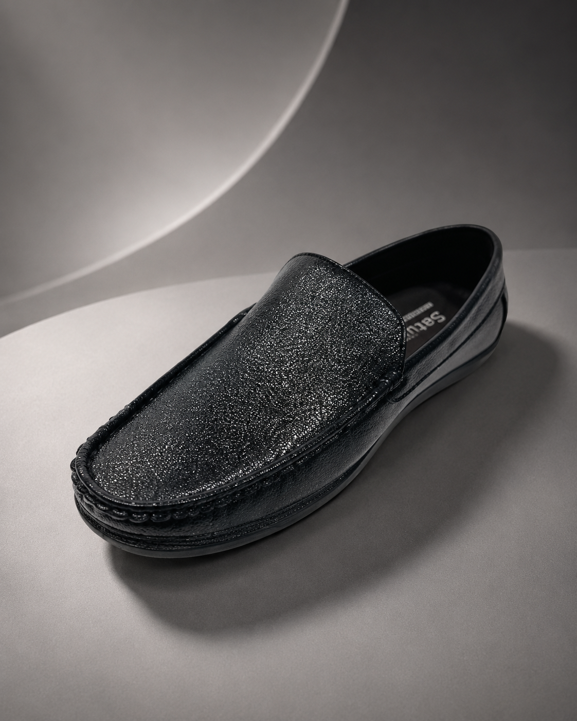 Saturn Men's Slip-On Loafers | Black | Buy Online India