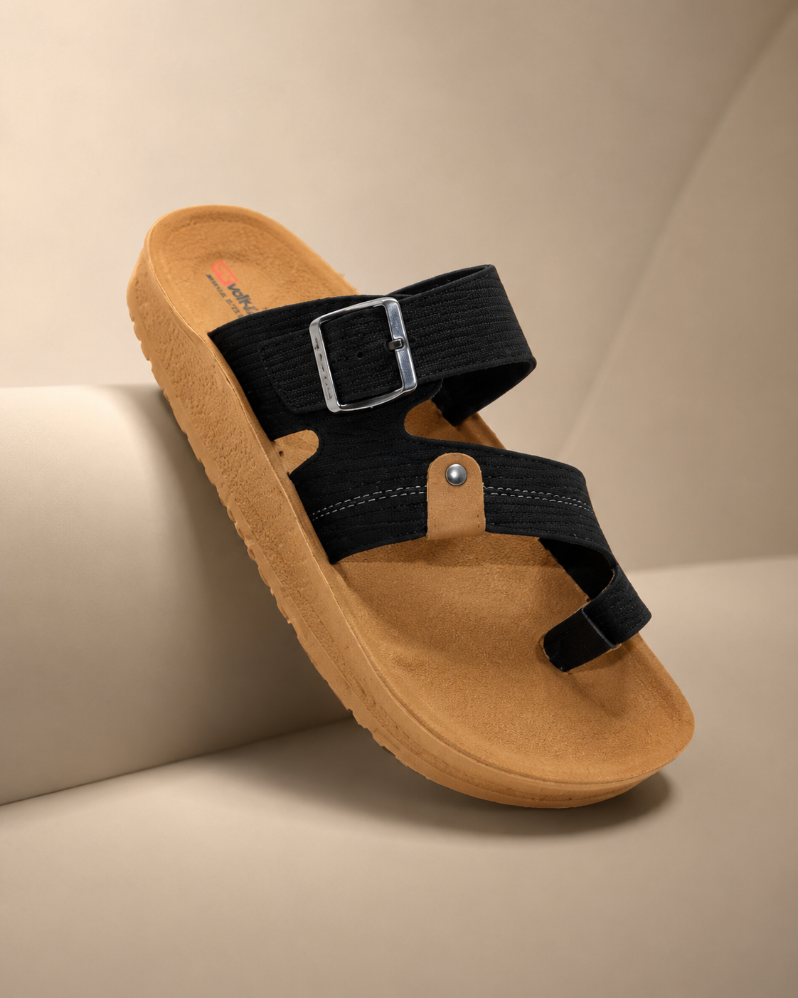 Walkline VRX-25 Men's Sandal | Black Tan | Buy Online India