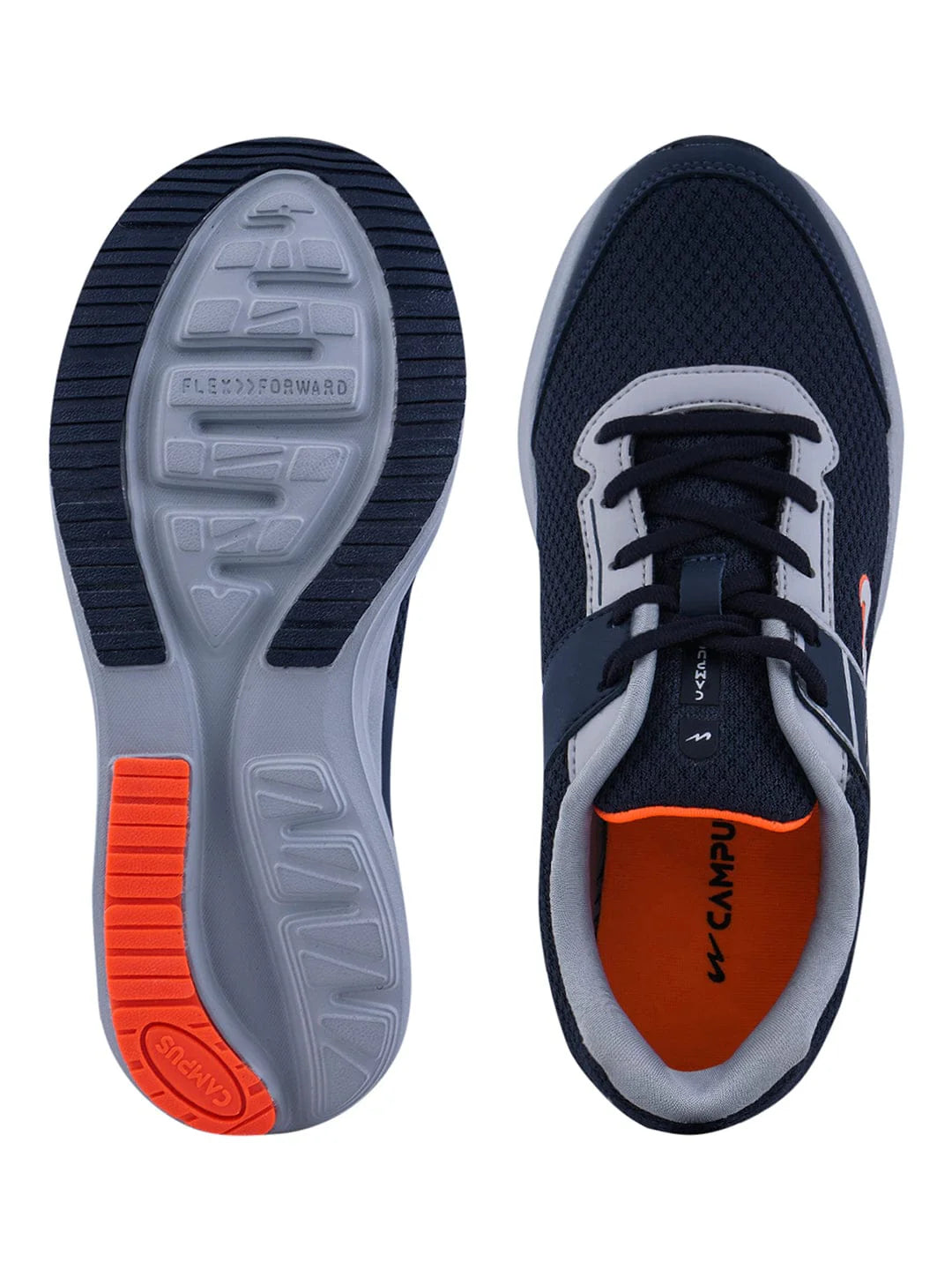 Campus DECOR Black Men's Sports Shoes