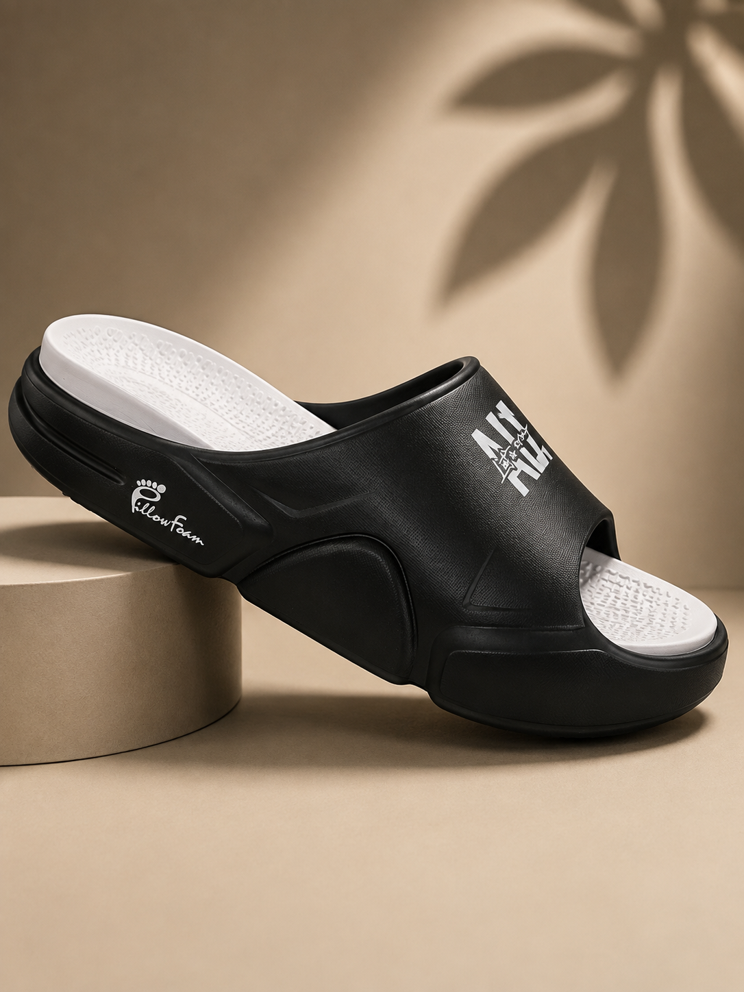 MENS ADDA ART COMET 1 CHAPPAL - BLACK/GREY