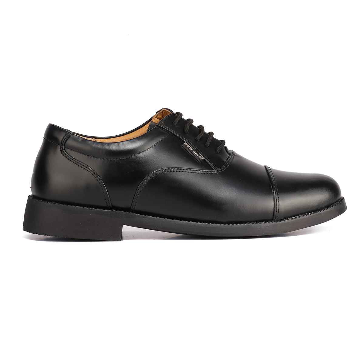 Red Chief Leather Low Ankle Lace Up Black Formal Shoes For Men
