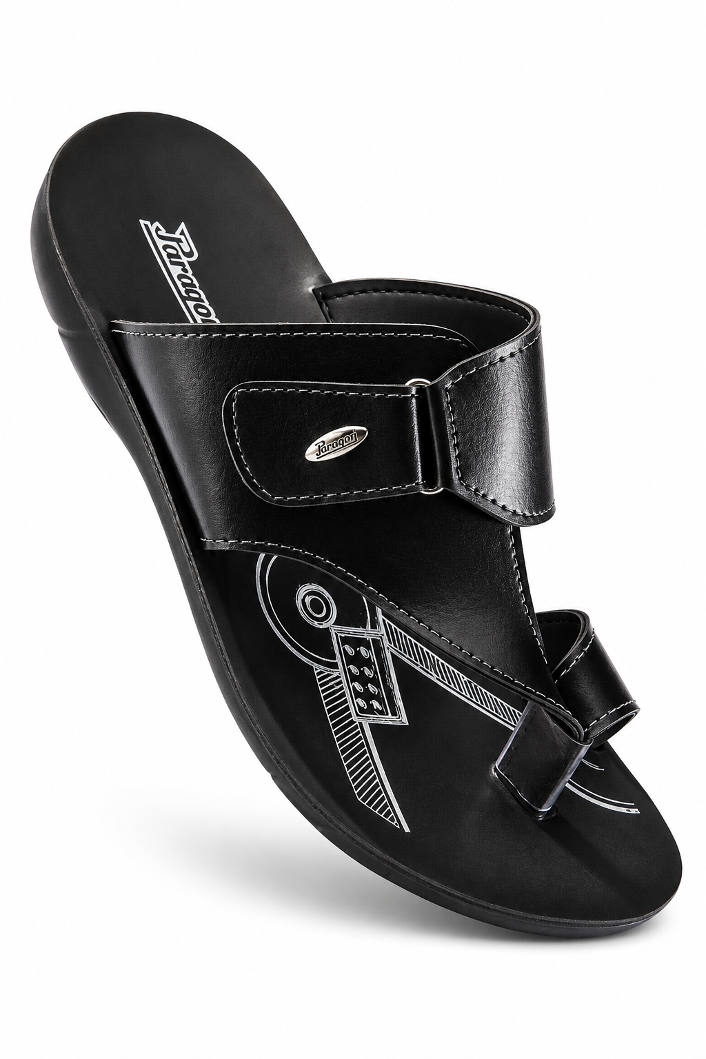 MENS PARAGON 6720 CHAPPAL - BLACK