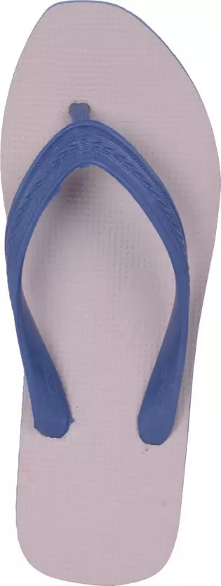Paragon Men White & Blue Hawai Slippers Cushion Men Slippers