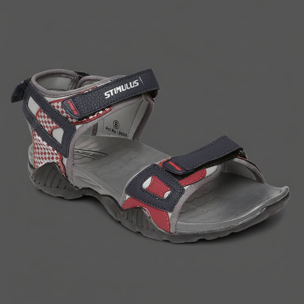 Paragon Blot 9050 Men's Adjustable Sandal | Beige & Grey | Buy Online India
