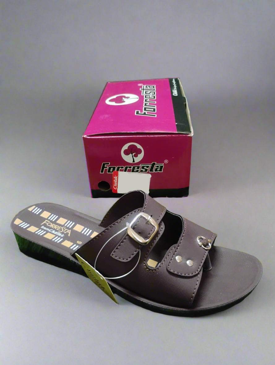 Forresta Komal-61 Women's Slipper | Brown | Buy Online India