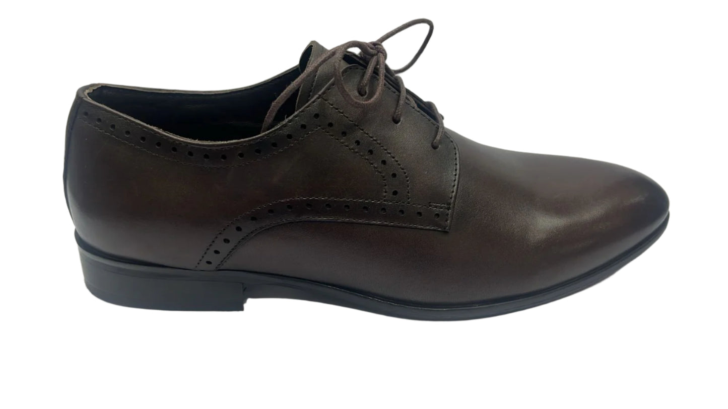 Men’s formal and party leather shoes with laces - Handcrafted DS HS - 111