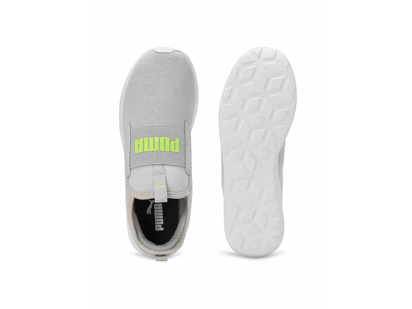 PUMA MEN GREY FLAMECREST SLIP ON SNEAKERS 39941801
