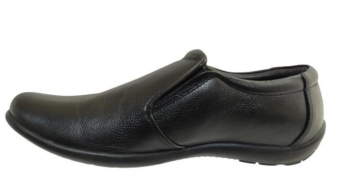 Red Chief Brand Men's RC2001 Slipons Formal Shoes (Black)