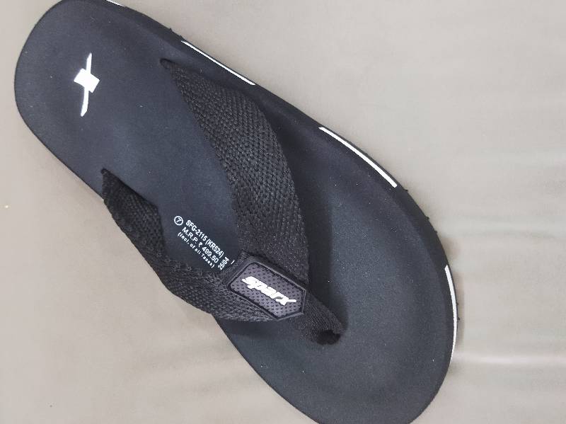 Sparx V Shape Men's Flip Flops | Black | Buy Online India