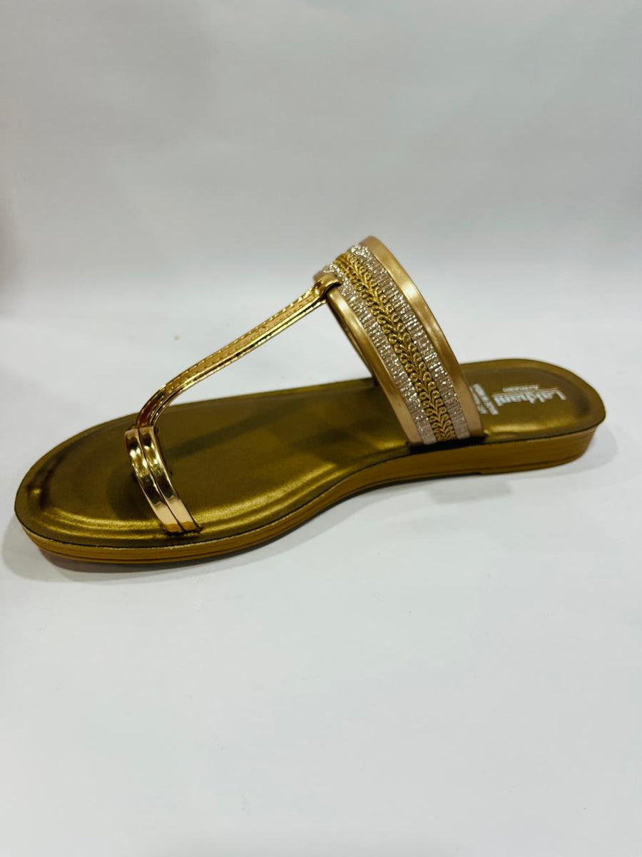 Lakhani Kelly-02 Women's Chappal | Gold | Buy Online India