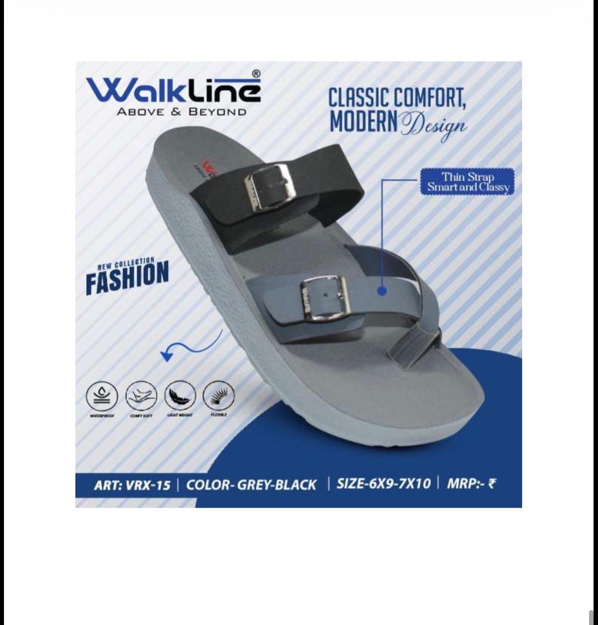 Walkline VRX-15 Men's Soft Sole Chappal | Brown Beige Grey | Buy Online India