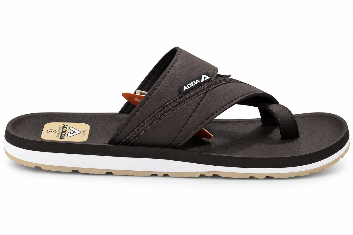 MENS ADDA BFF AIR CHAPPAL - BEIGE/BROWN