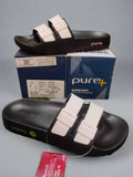 Pure+ Double Strap Comfort Sandals PURE-09 | Beige & Black | Buy Online India