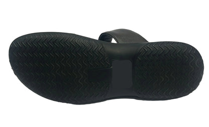 Enrique black soft chappal DS 22069 C-1673