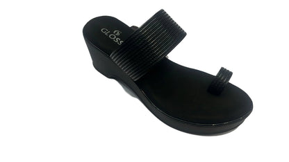 Women high platform heel black DS 10653 L-231