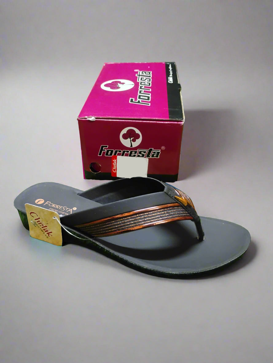 Forresta Soniya-56 Women's Slipper | Black | Buy Online India