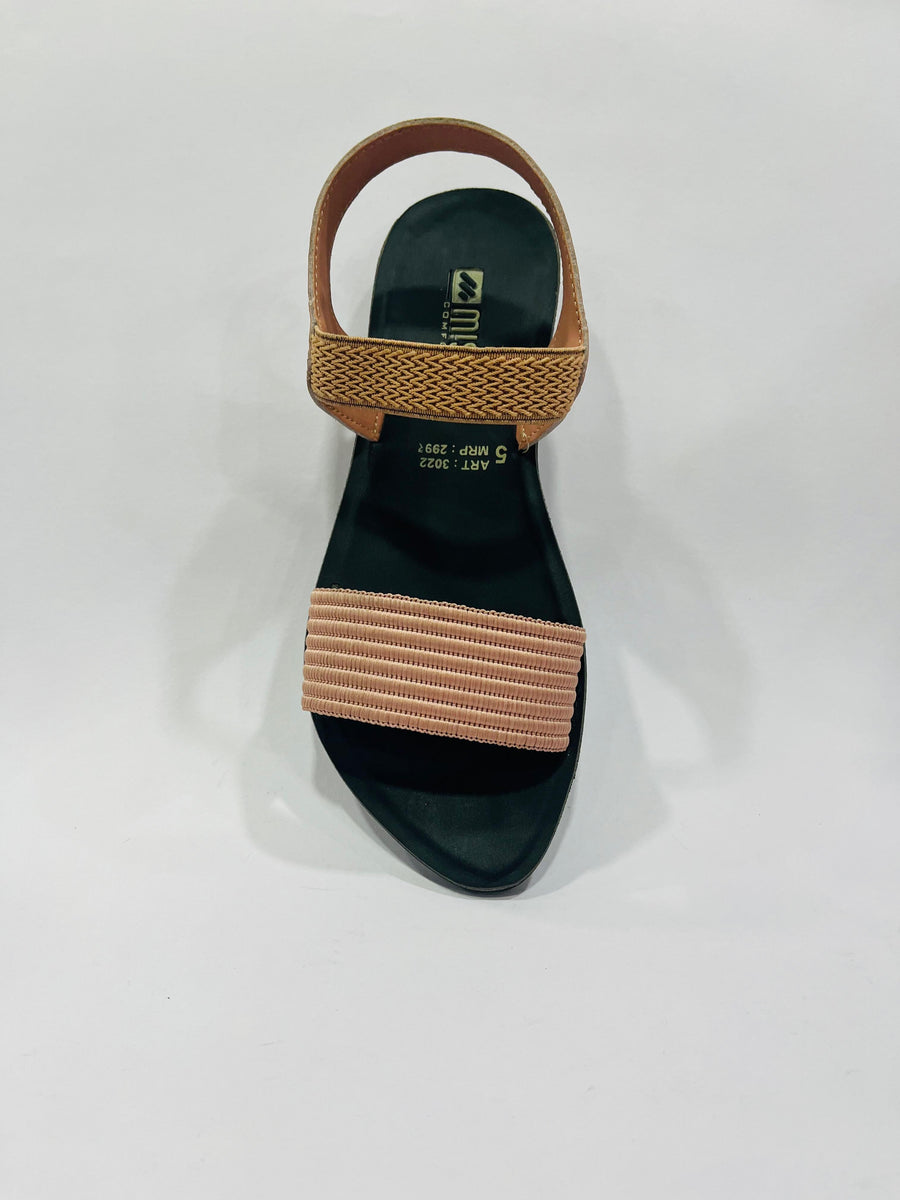 Mishri Women's Sandal 3022 | Peach | Buy Online India