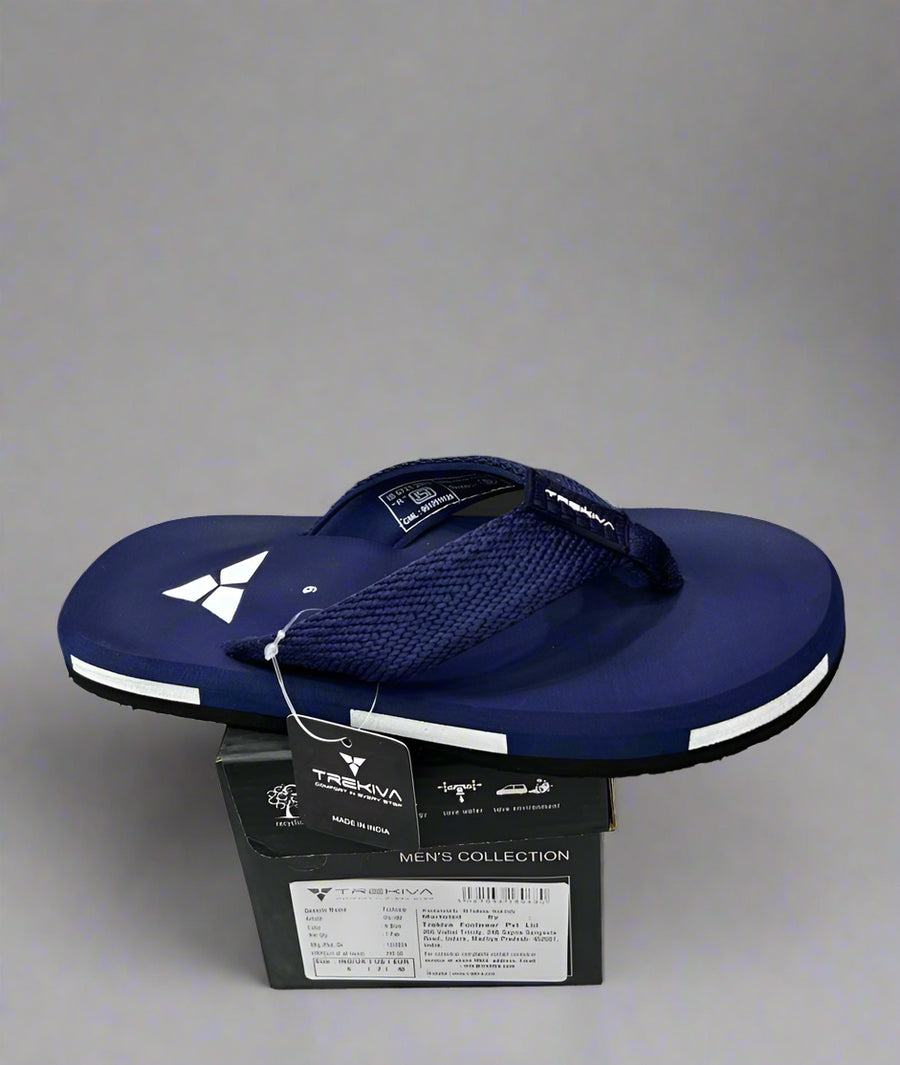 Trekiva Men's Casual Slipper | Blue | Buy Online India