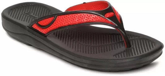 Paragon  EV1215L Stylish Lightweight Washable Durable Casuals Flats Women Flip Flops  (Red , 4)