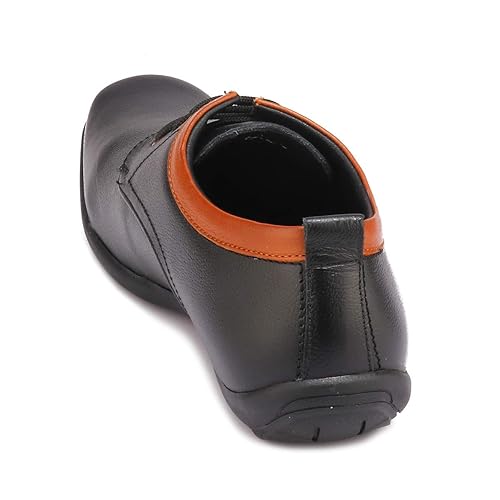 Red Chief - RC2002 001 Men Black Leather Formal Shoes