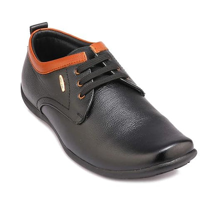 Red Chief - RC2002 001 Men Black Leather Formal Shoes
