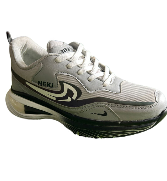 NEKI Trendy Black Sports Shoes for Men