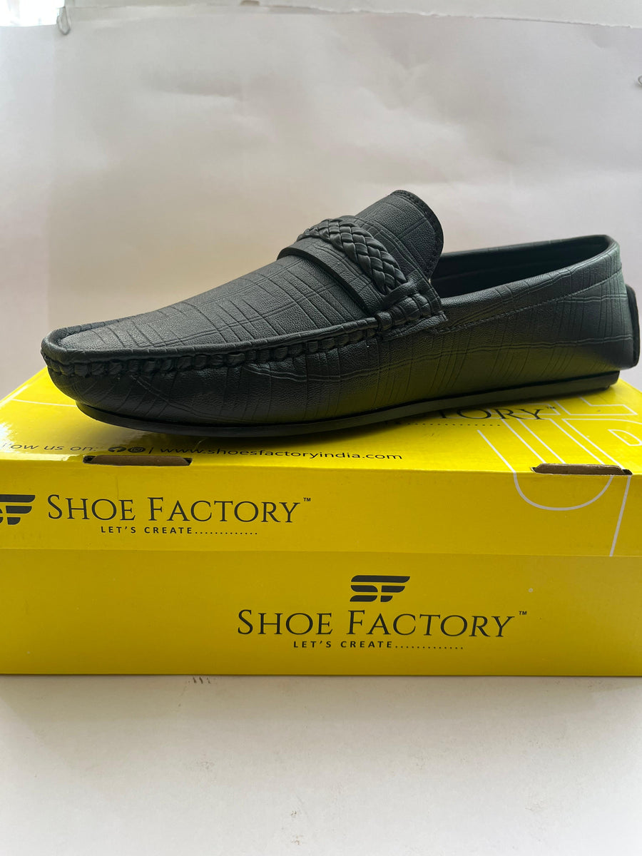 Shoefactory DG-114 Men's Leather Shoes | Black | Buy Online India