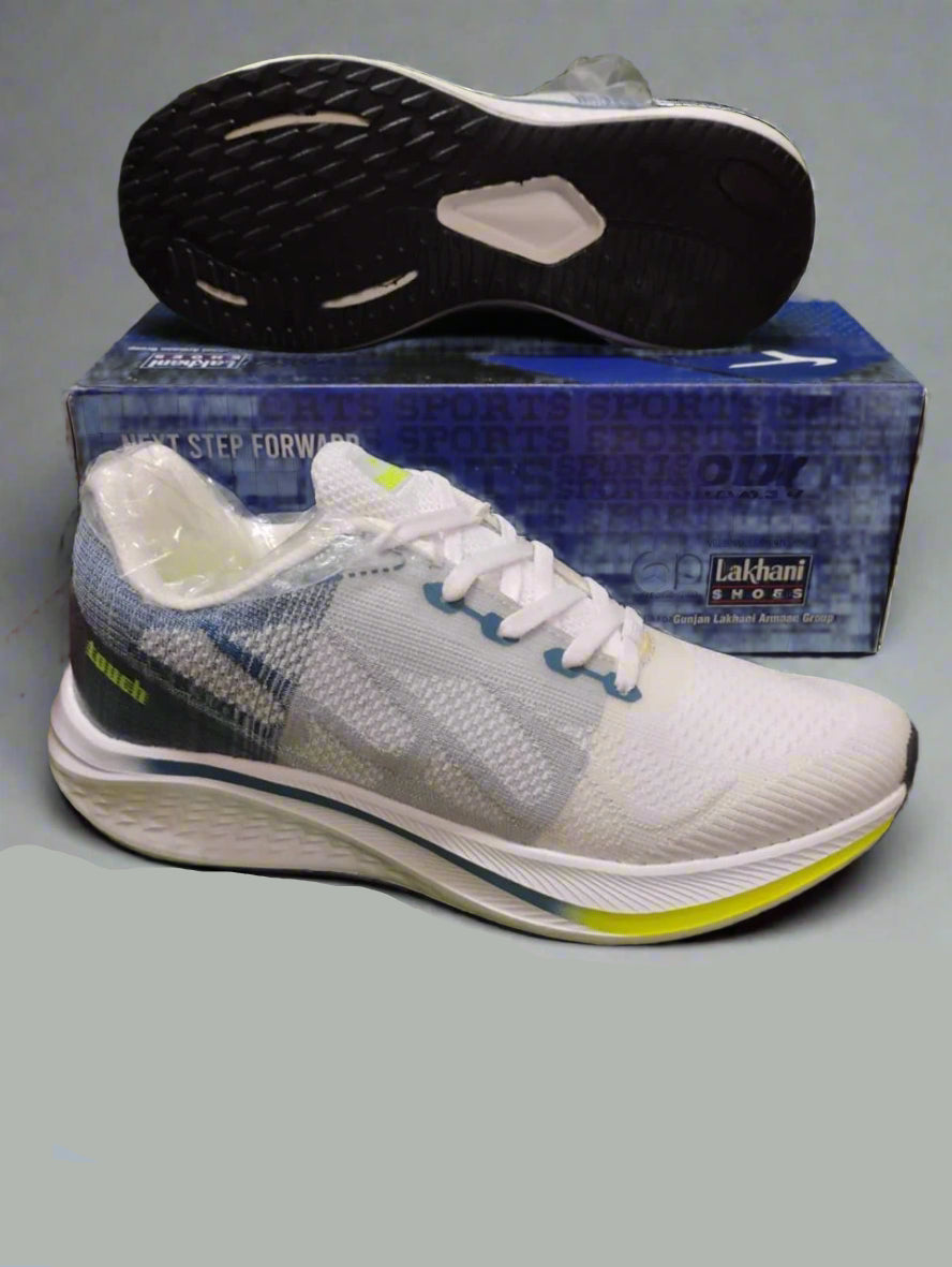 Lakhani Razor-03 Men's Shoes | White & Grey | Buy Online India