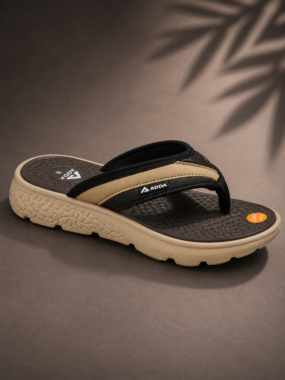 MENS ADDA BFF HYBRID 1 CHAPPAL - BROWN/DK.BEIGE