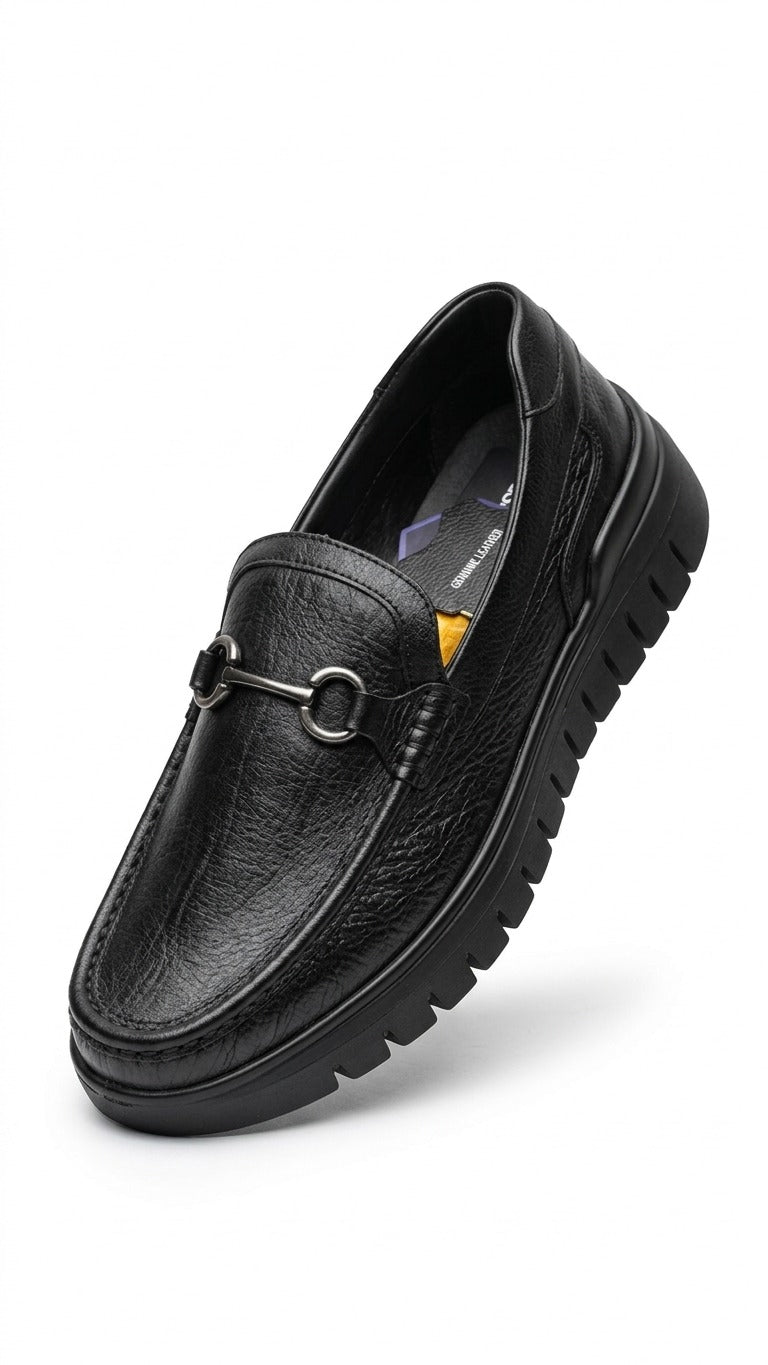 deepak shoooz ds leather shoes blk