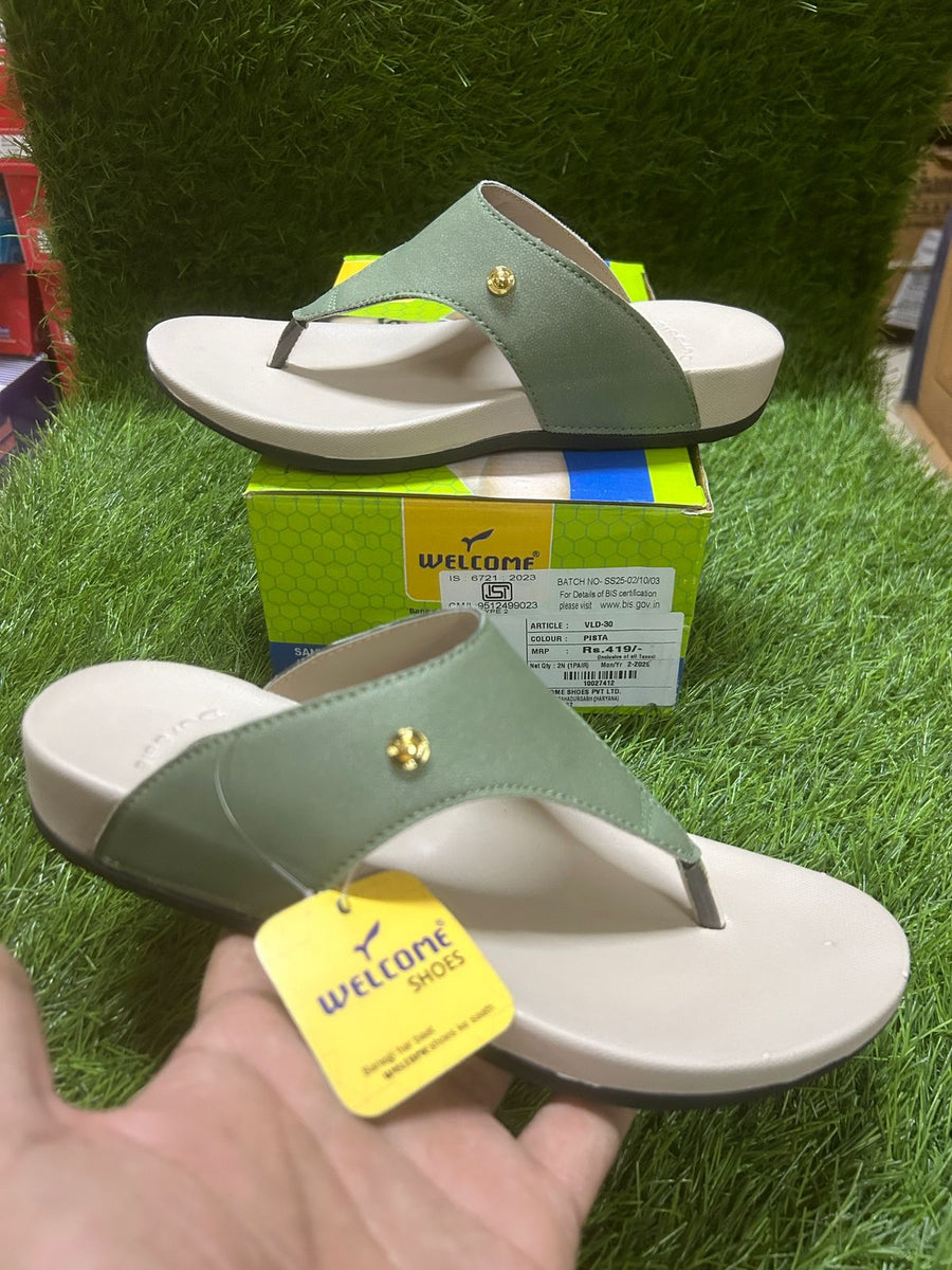 Welcome VLD30 Women's Footwear | Pista Green | Buy Online India