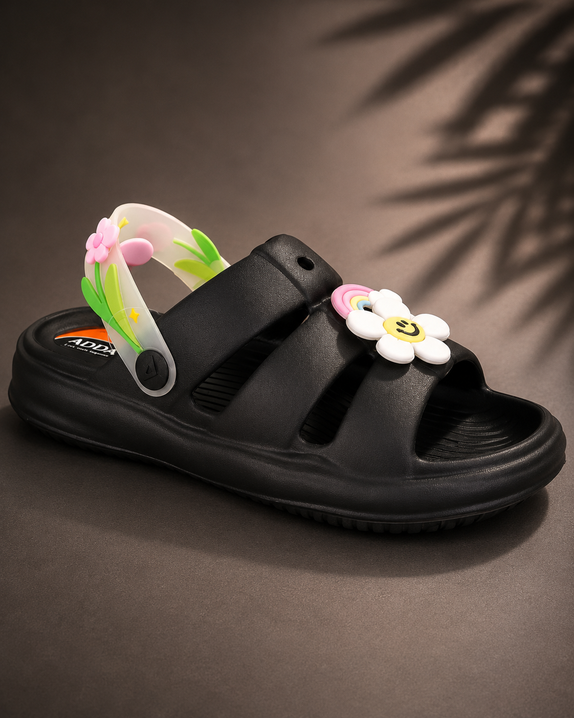 WOMENS ADDA BHT CHEER 01 CHAPPAL - BLACK