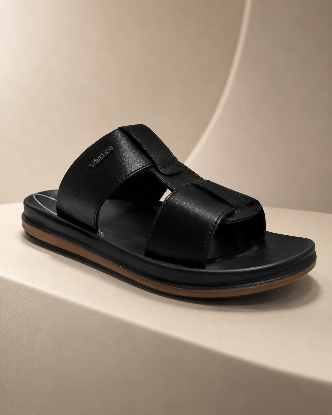 Walkline Comfy906 Men's Chappal | Black | Buy Online India
