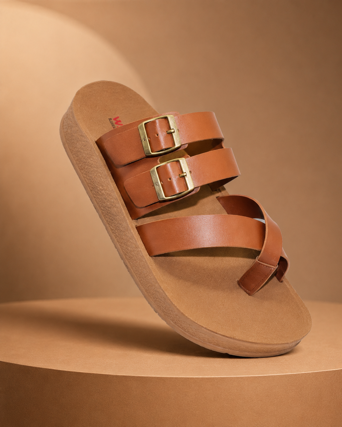 Walkline VRX-16 Men's Toe Loop Sandal | Black Brown Tan | Buy Online India