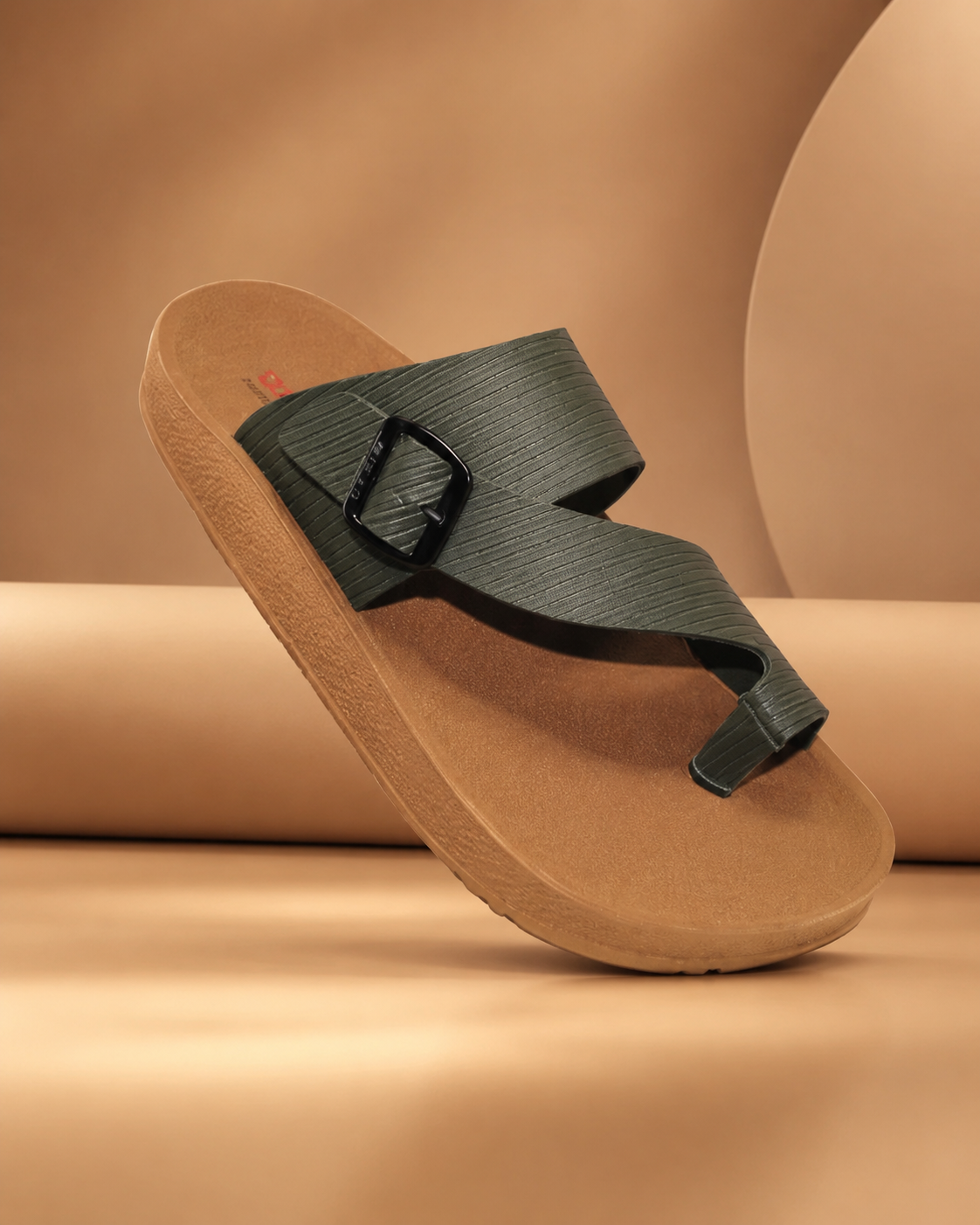 Walkline VRX-17 Men's Comfort Sandal | Olive Brown Black Tan | Buy Online India