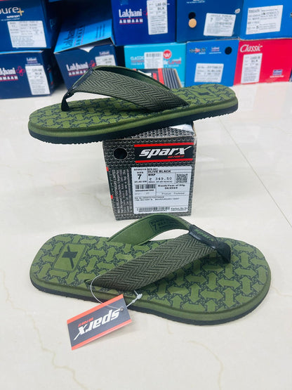 Sparx SFG-621 Men's Daily Wear Chappal | Tan & Olive | Buy Online India