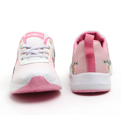 Flower Sport Shoes - Pink