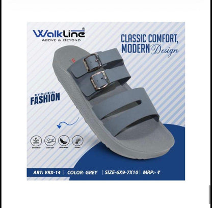 Walkline VRX-14 Men's Soft Sole Chappal | Black Tan Brown Grey | Buy Online India