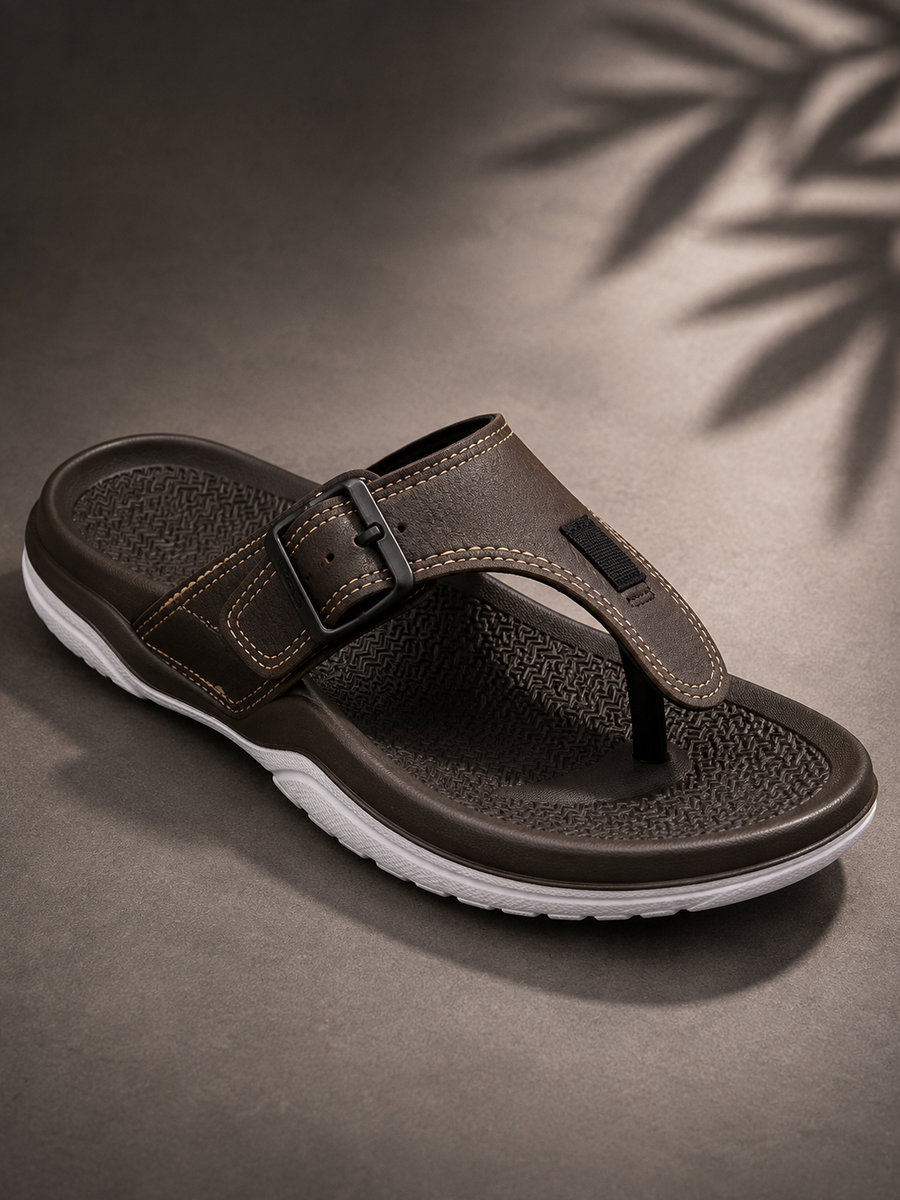 MENS ADDA BFF OXYGEN 1 CHAPPAL - DK.GREY