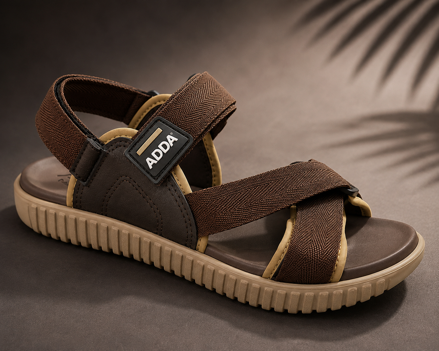 MENS ADDA WWW SWORD 1 SANDAL - BROWN/BEIGE
