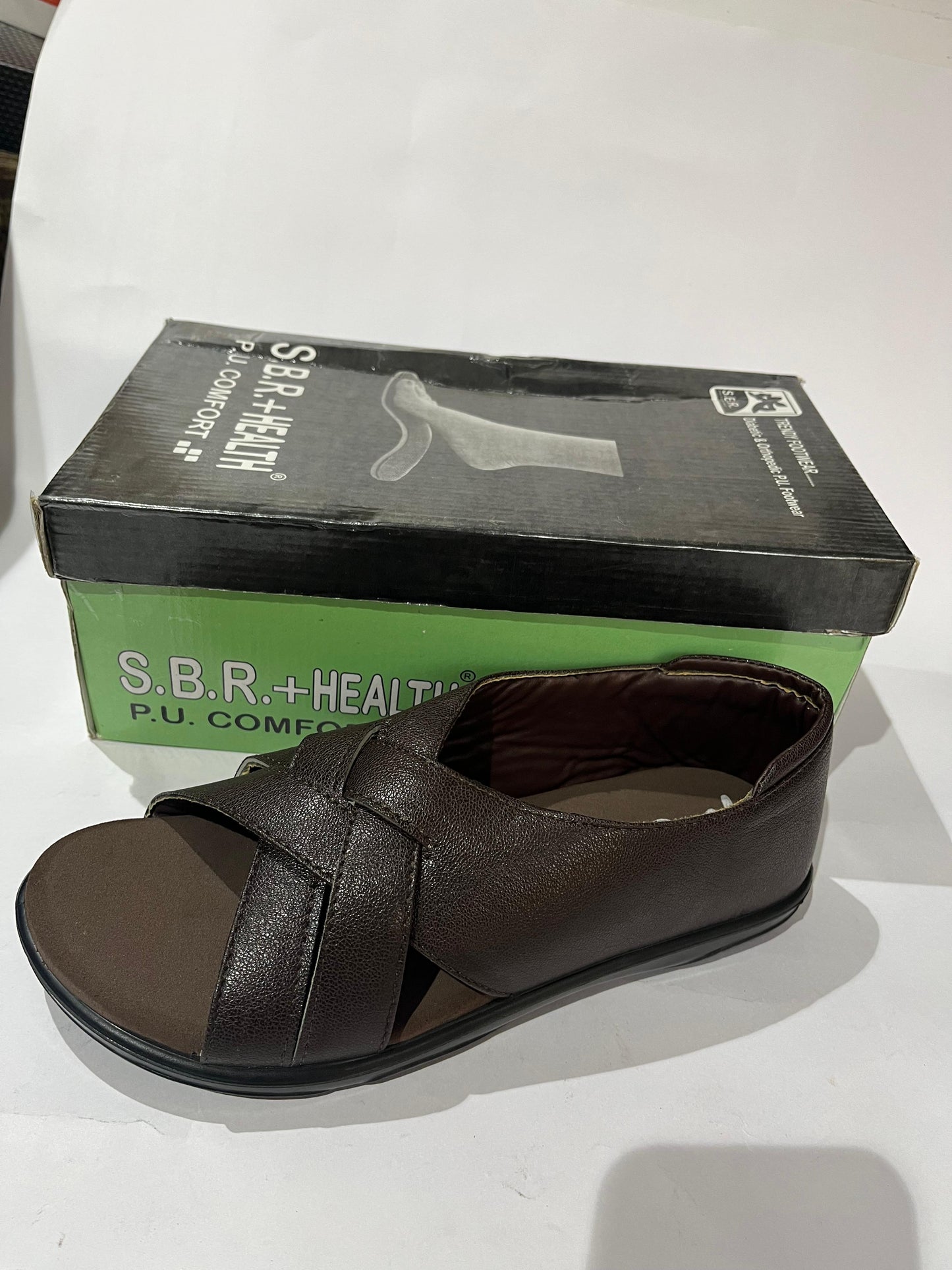 S.B.R.+Health SBR-2031 Men's Comfort Chappal | Brown & Black | Buy Online India