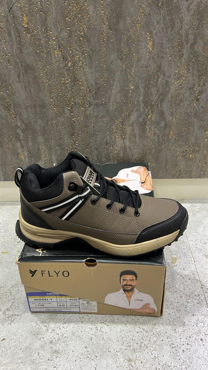Lakhani Wood1 Men's Premium Shoes | Mouse Grey | Buy Online India