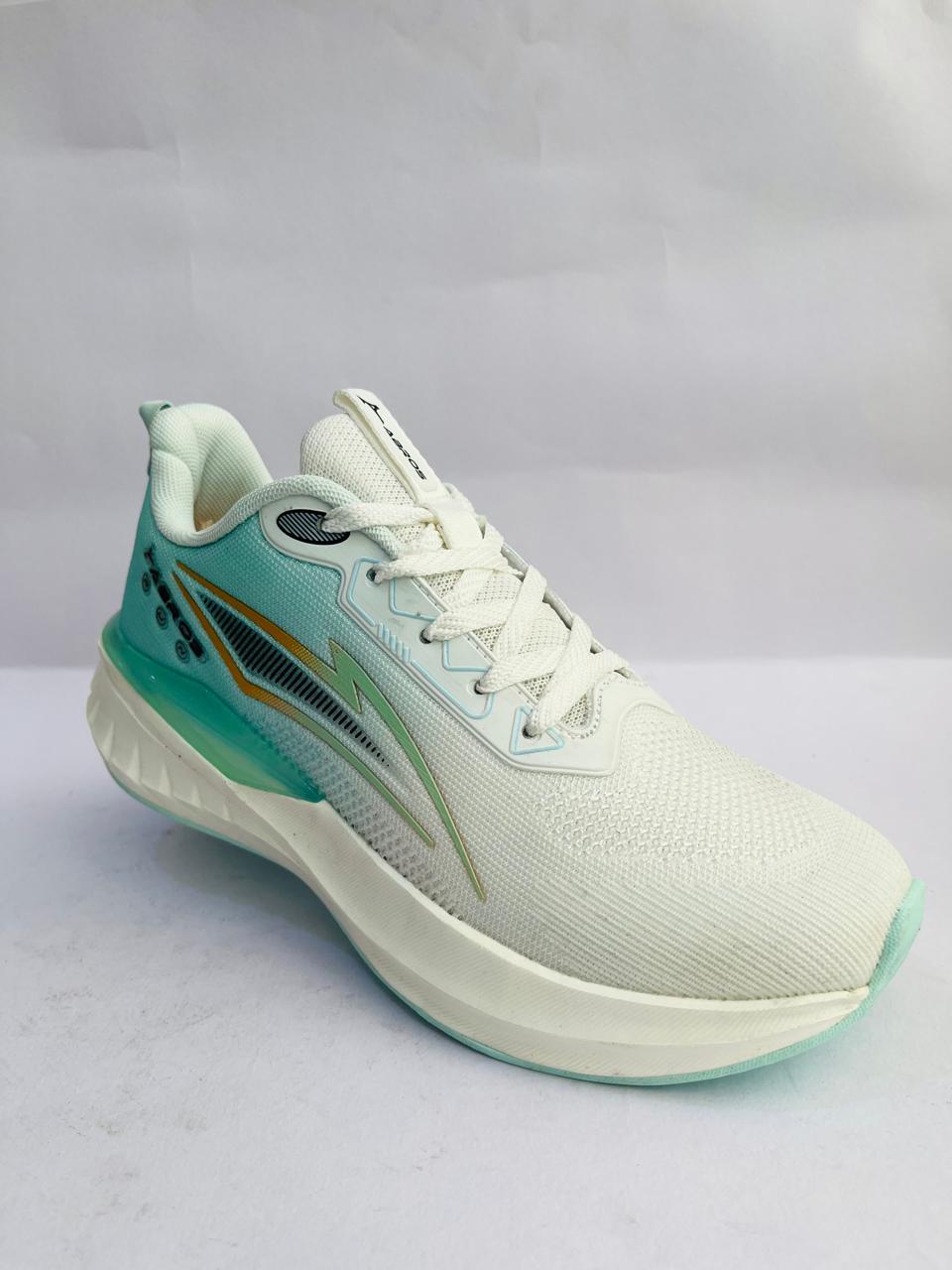 Abros ASSG-1744 Men's Sports Shoes | White & Light Mint | Buy Online India