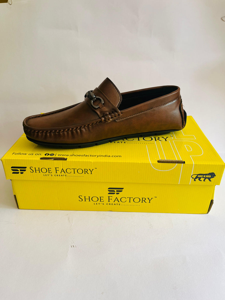 Shoefactory DG-116 Men's Leather Loafer | Tan | Buy Online India