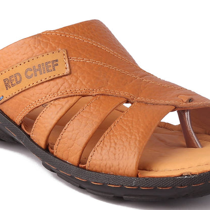 Red Chief Comfortable Leather Slipper For Men |RC0377 107
